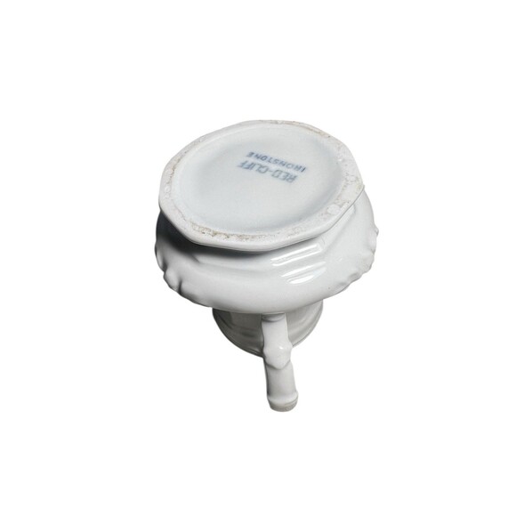 Vintage Red Cliff Ironstone Miniature Creamer Pitcher Grape Leaves 3 1/8” Tall - Picture 12 of 13